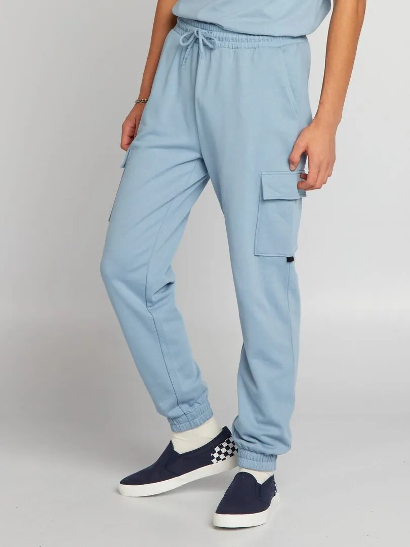 PANTALóN DE JOGGING ESTILO CARGO  AZUL
