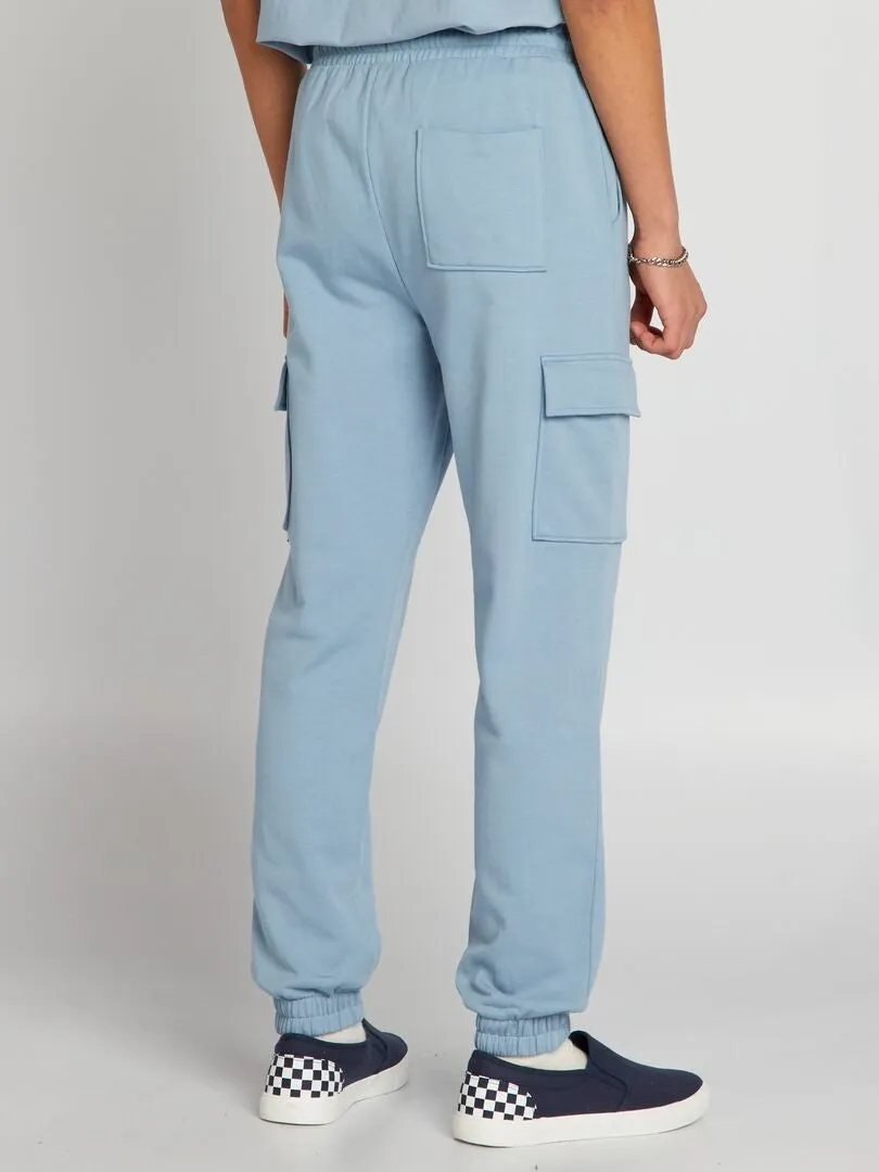PANTALóN DE JOGGING ESTILO CARGO  AZUL