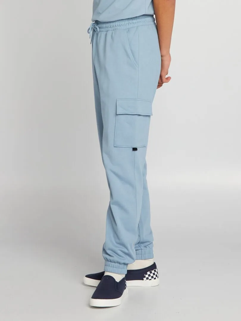 PANTALóN DE JOGGING ESTILO CARGO  AZUL