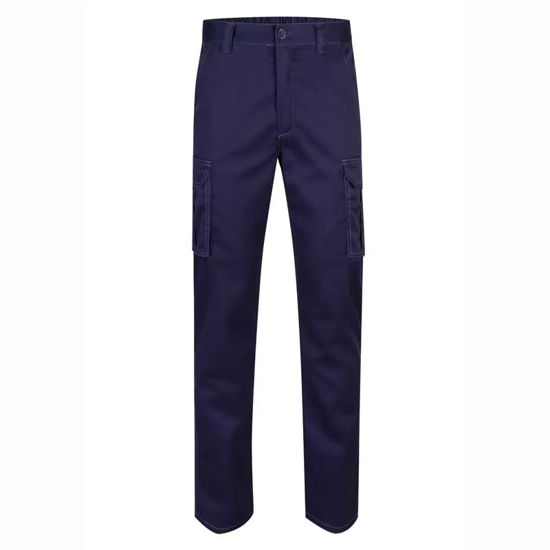 PANTALóN DE TRABAJO STRETCH MULTIBOLSILLOS AZUL MARINO  VELILLA 103002S