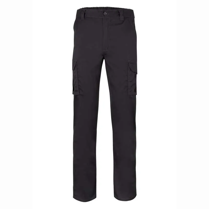 PANTALóN DE TRABAJO STRETCH MULTIBOLSILLOS NEGRO  VELILLA 103002S