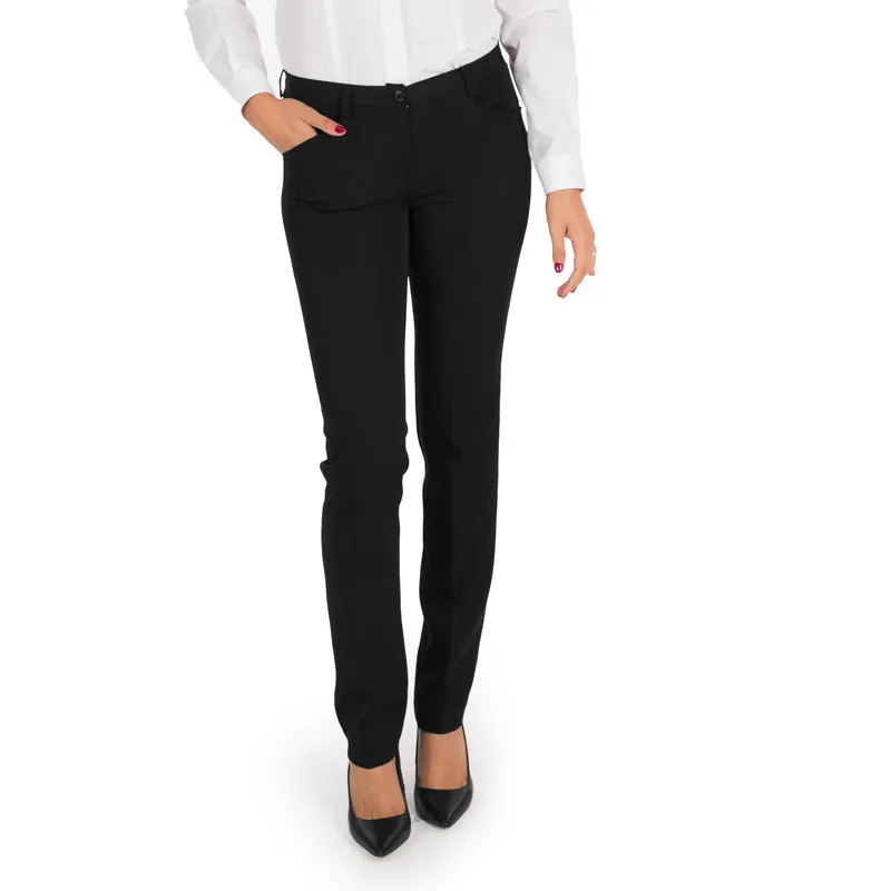 PANTALóN HOSTELERíA DE MUJER BIOELáSTICO CON BOLSILLOS NEGRO  GARY'S