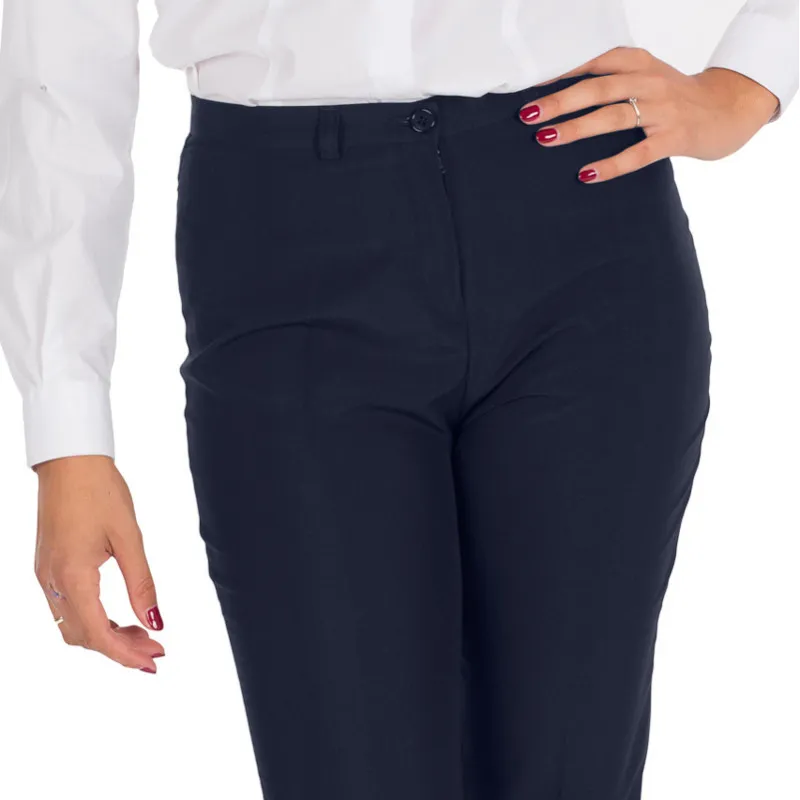 PANTALóN HOSTELERíA DE MUJER BIOELáSTICO SIN BOLSILLOS MARINO  GARY'S