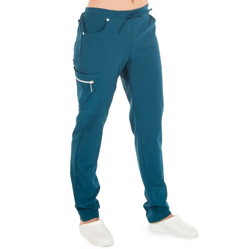 PANTALóN LABORAL ELáSTICO EXTRAFIBER MULTIBOLSILLOS VERDE PETRóLEO  GARY'S