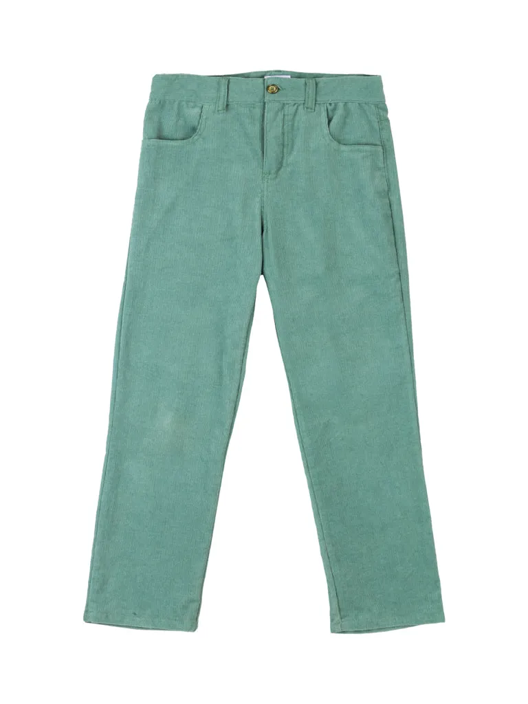 Pantalón largo pana verde