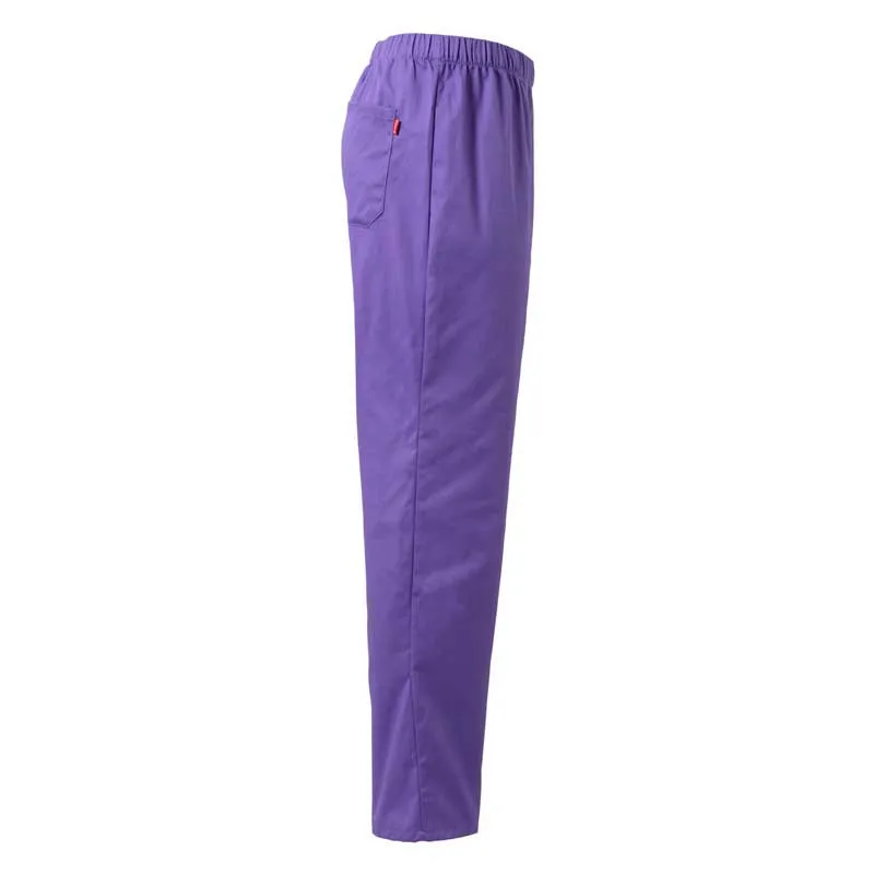 PANTALóN PIJAMA LABORAL CON GOMA MORADO  VELILLA