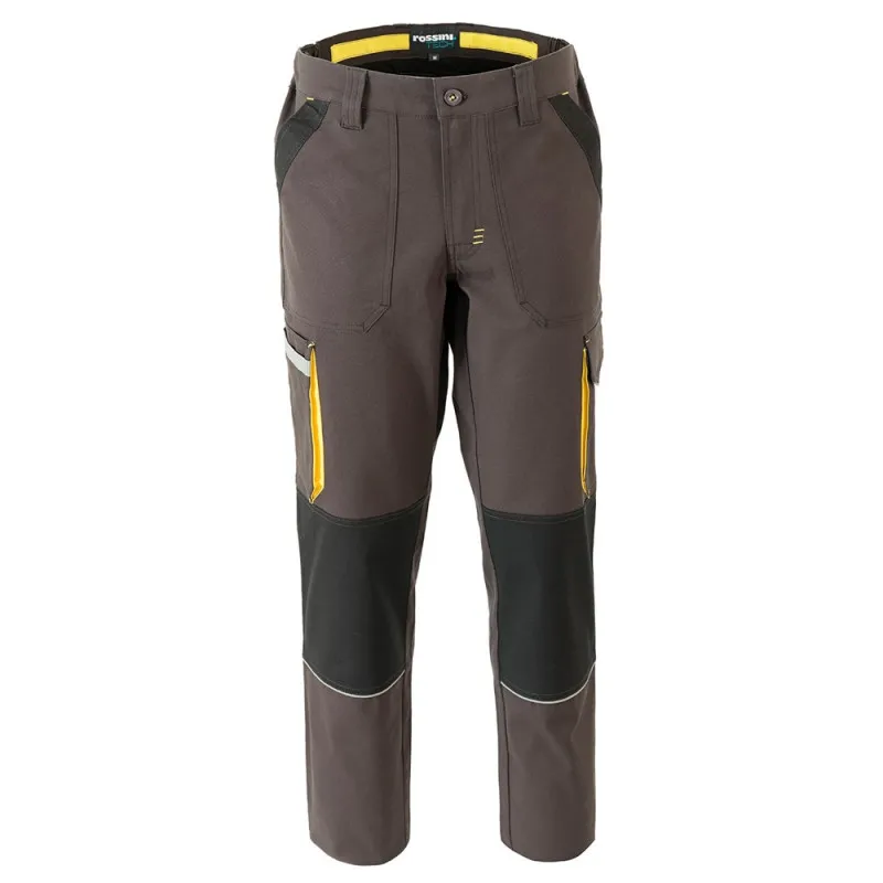 PANTALóN ULTRAFLEX MULTIBOLSILLOS BICOLOR GRIS OSCURO  ROSSINI
