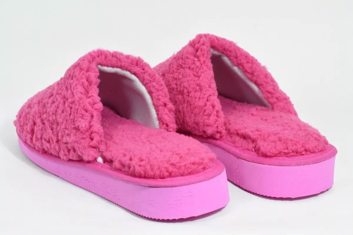 Pantufla Mujer Cómodas Peluche  Livianas Corderito Ale 13