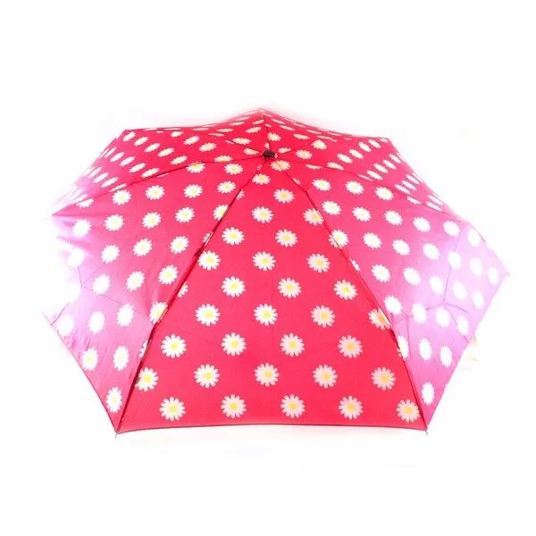 Paraguas plegable Bisetti con estampado floral con despliegue manual
