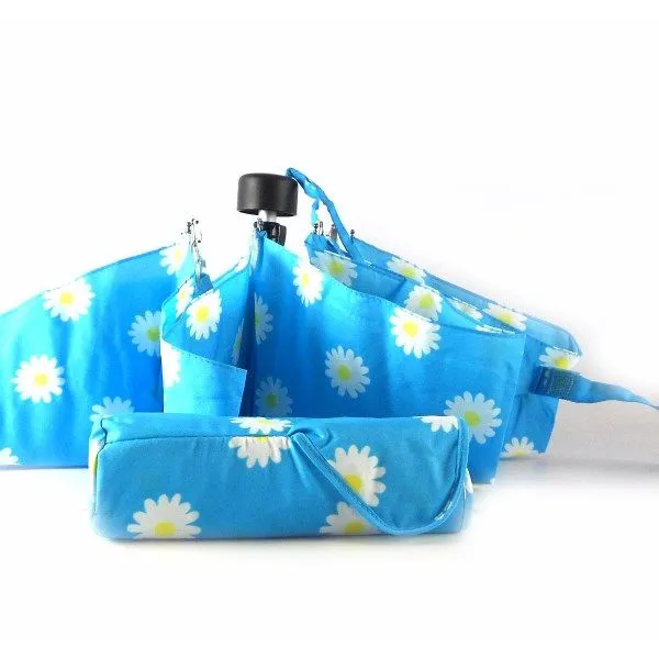 Paraguas plegable Bisetti con estampado floral con despliegue manual
