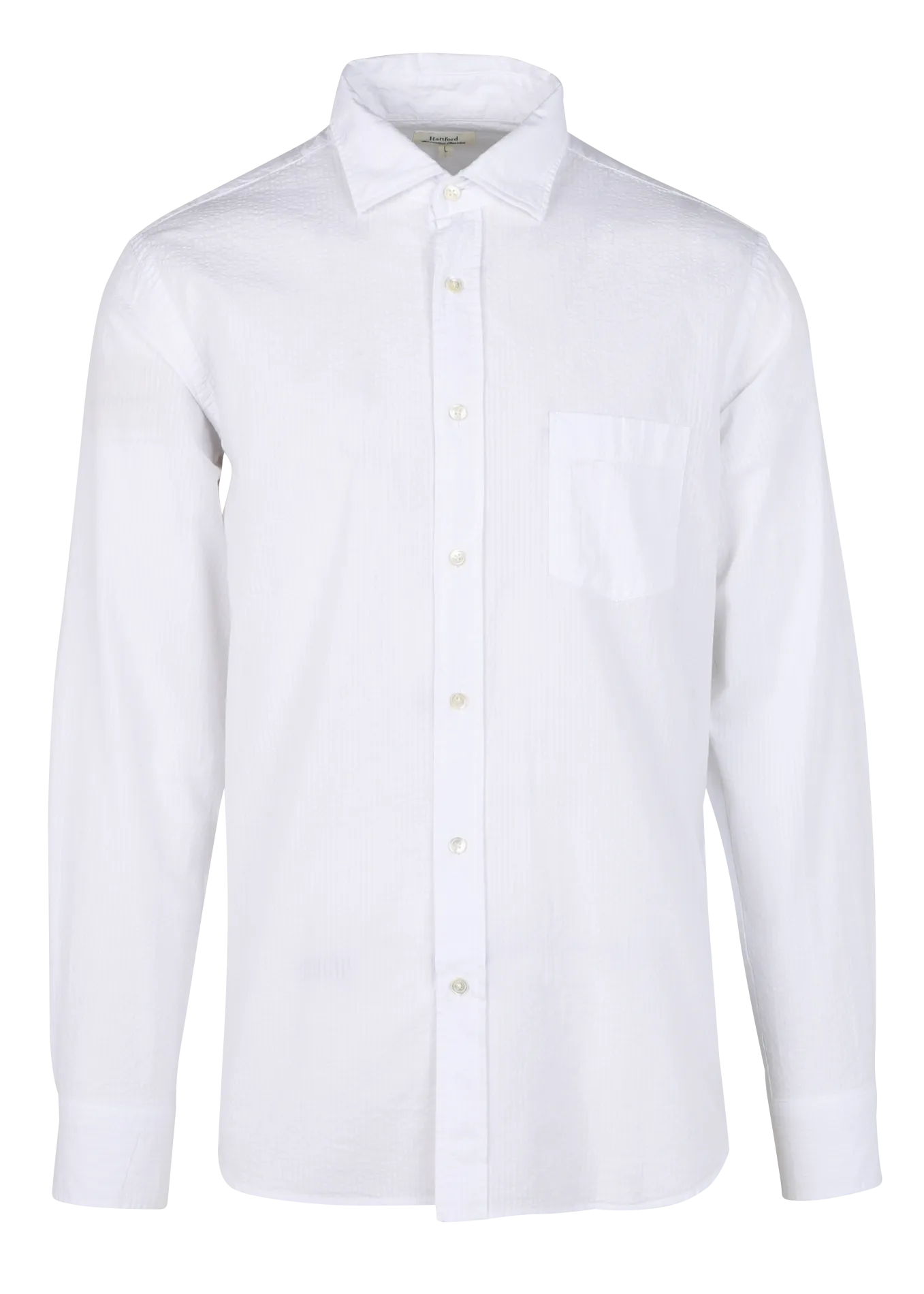 PAUL  CAMISA REGULAR FIT DE ALGODóN DE RAYAS EN BLANCO