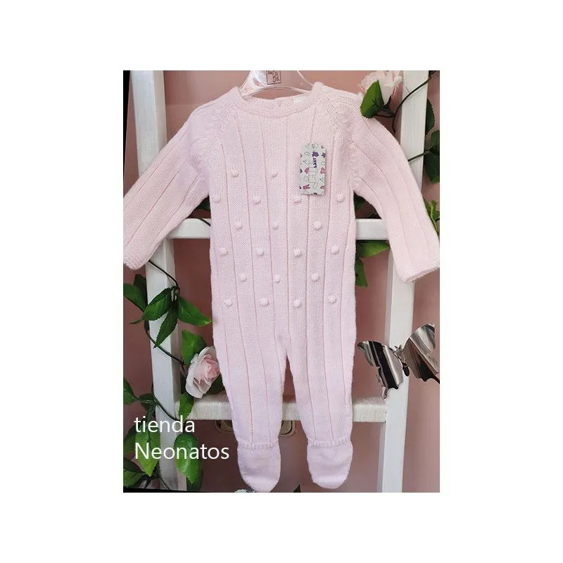 Pelele bebé niña invierno Topitos
