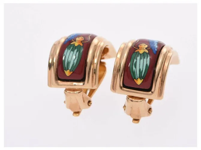 Pendiente Hermès Dorado 