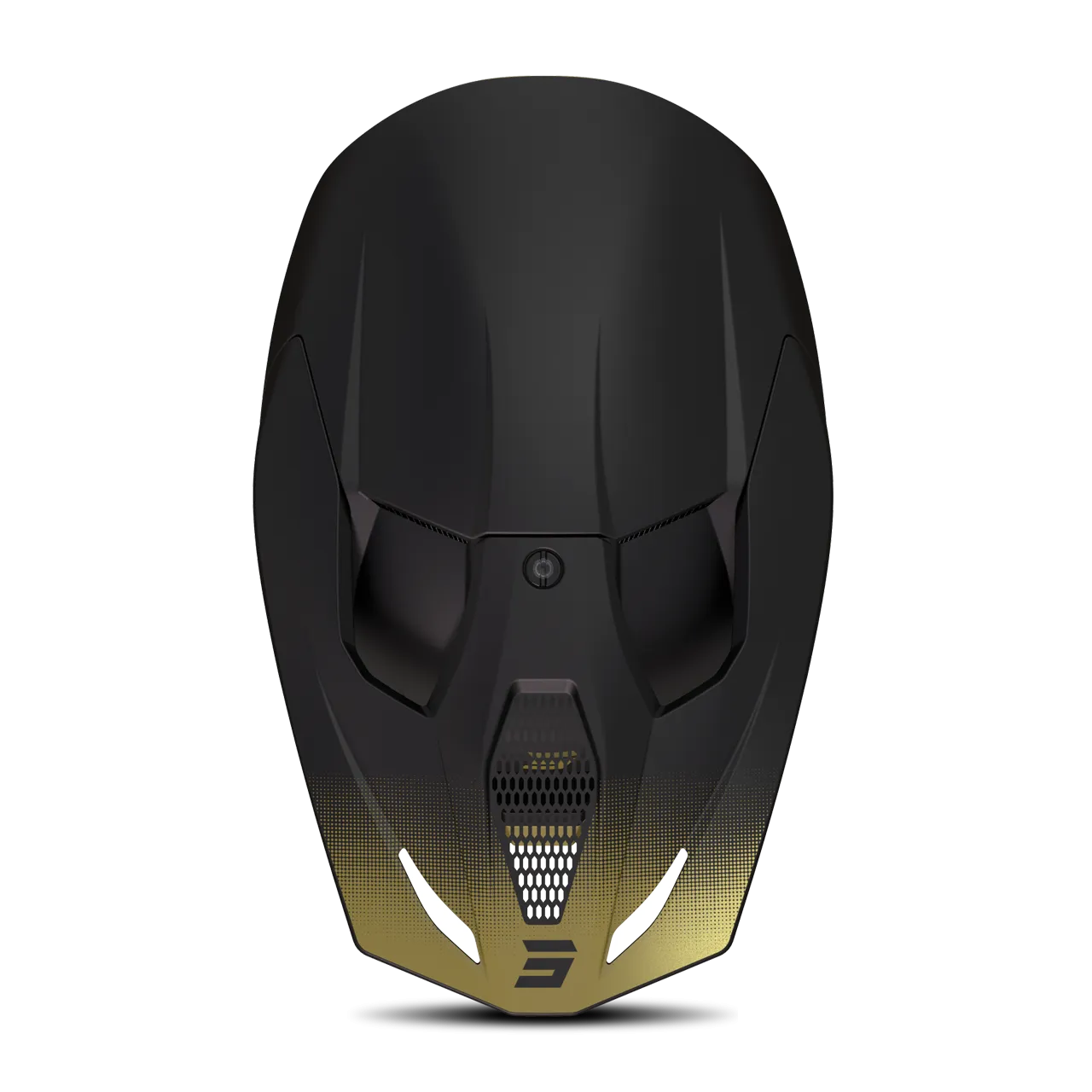 Pico de Casco de Cross Shot Race Dorado