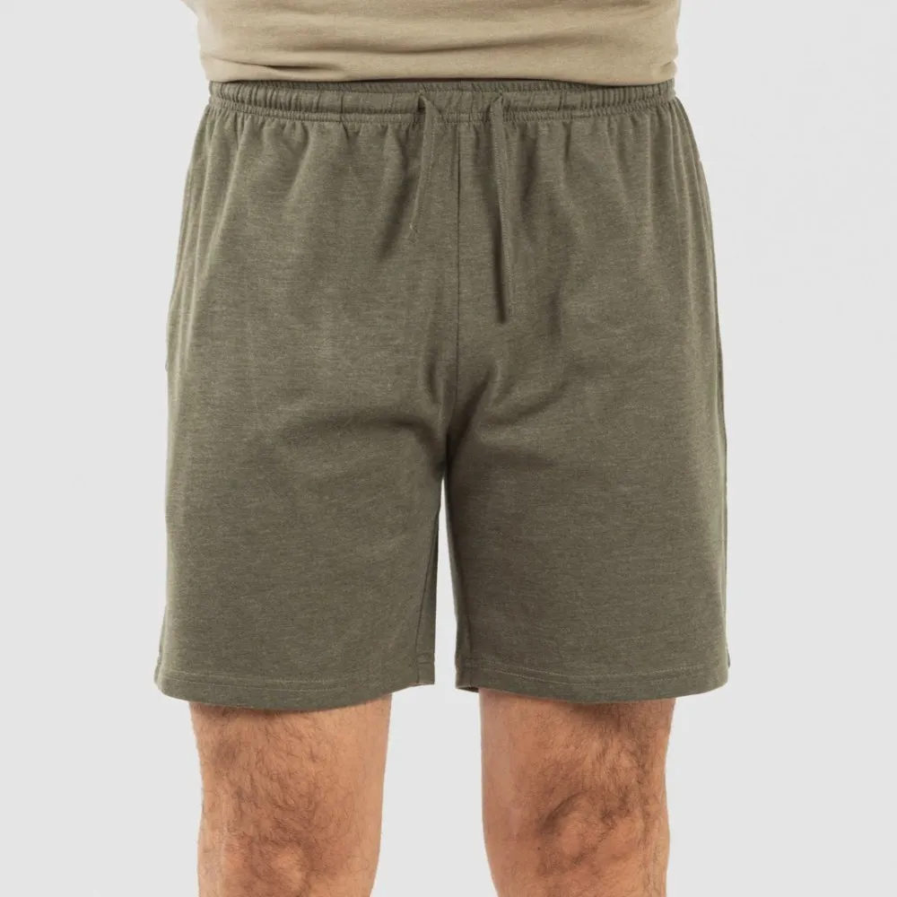 PIJAMA CORTO HOMBRE CON BOTONES VERDE CACERíA  VERDE OSCURO