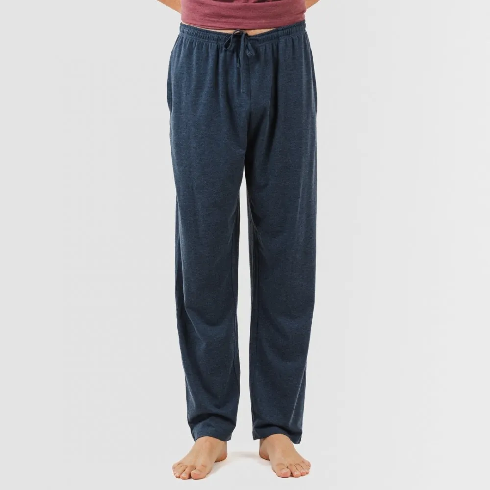 PIJAMA LARGO HOMBRE DE MANGA CORTA CON BOTóN BURDEOS  MARINO