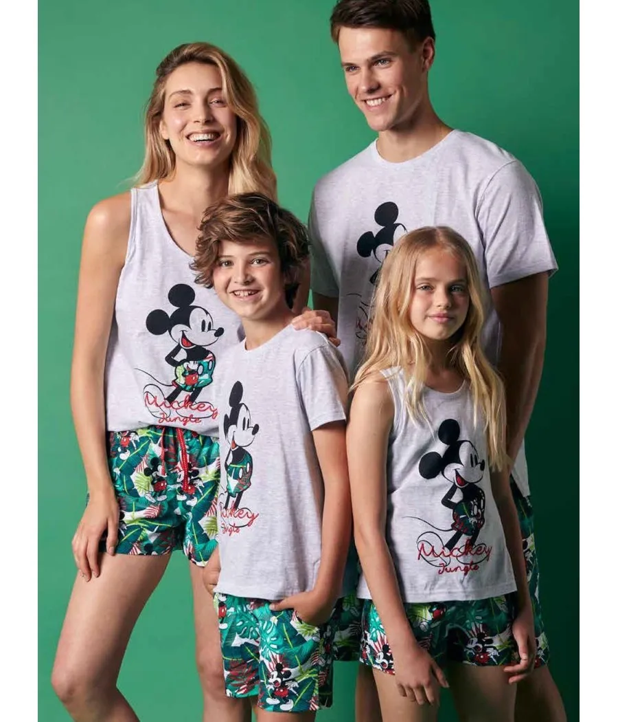 Pijama niño Mickey Jungle verano Disney 28 algodón