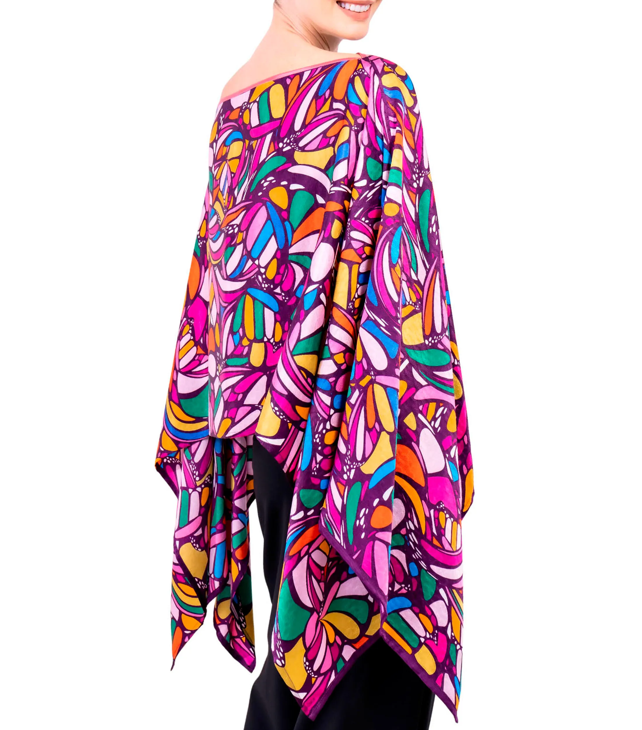 Pineda Covalin Poncho estampado Mujer