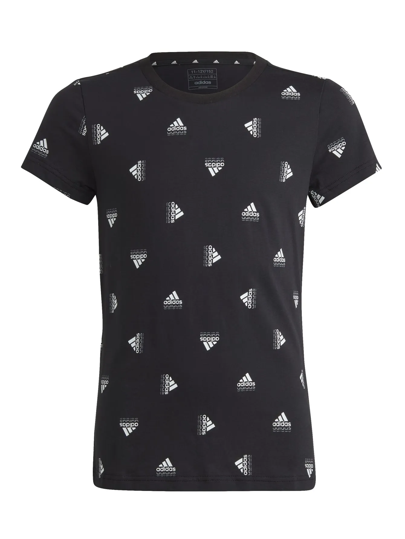 Playera Adidas Bluv Negro Para Niña