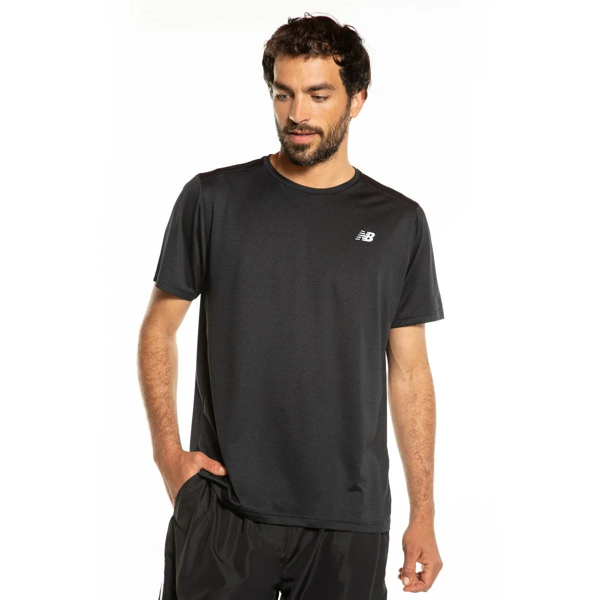 Polera Running Hombre New Balance Accelerate Negra