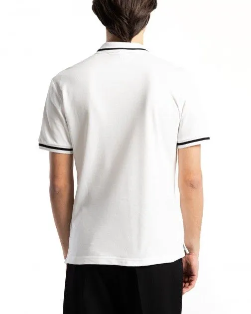 Polo piquet Versace Jeans Couture 76GAGT03 Blanco