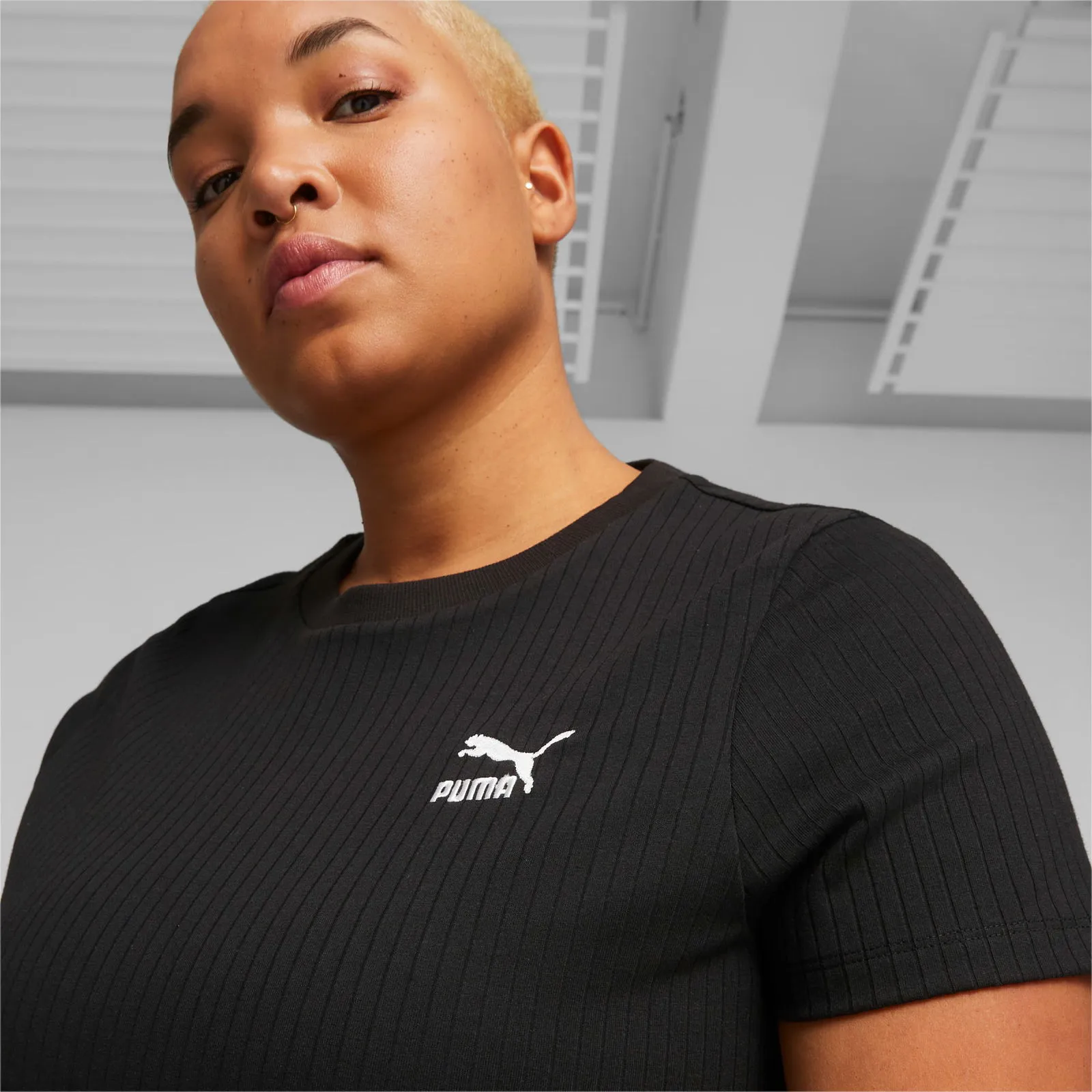 Puma Classics Ribbed Slim Tee
