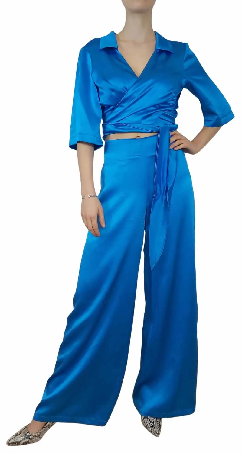 QÜINA Set de Seda Turquesa