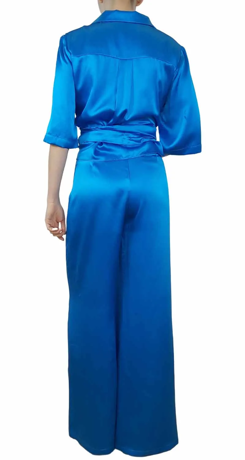 QÜINA Set de Seda Turquesa