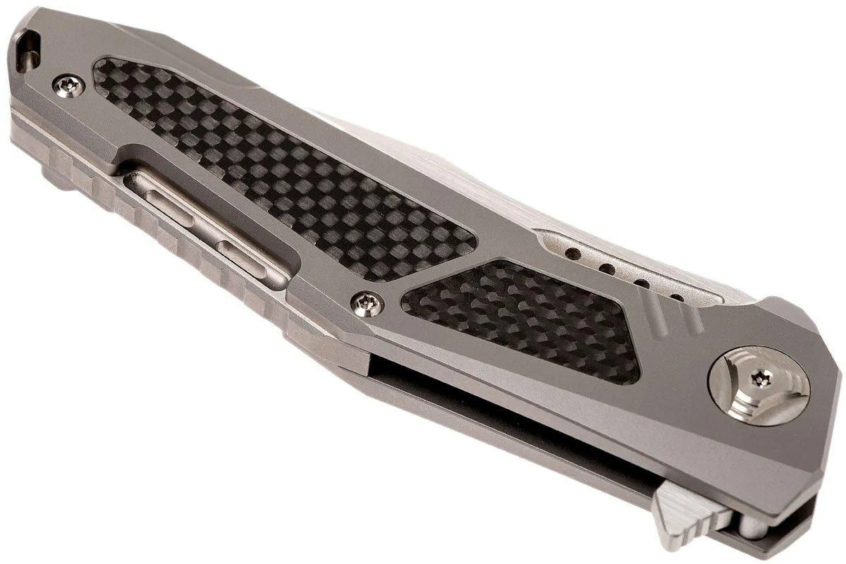 REATE K3 CARBONFIBER INLAY, DROPPOINT CTS204P SATIN FINISH NAVAJA