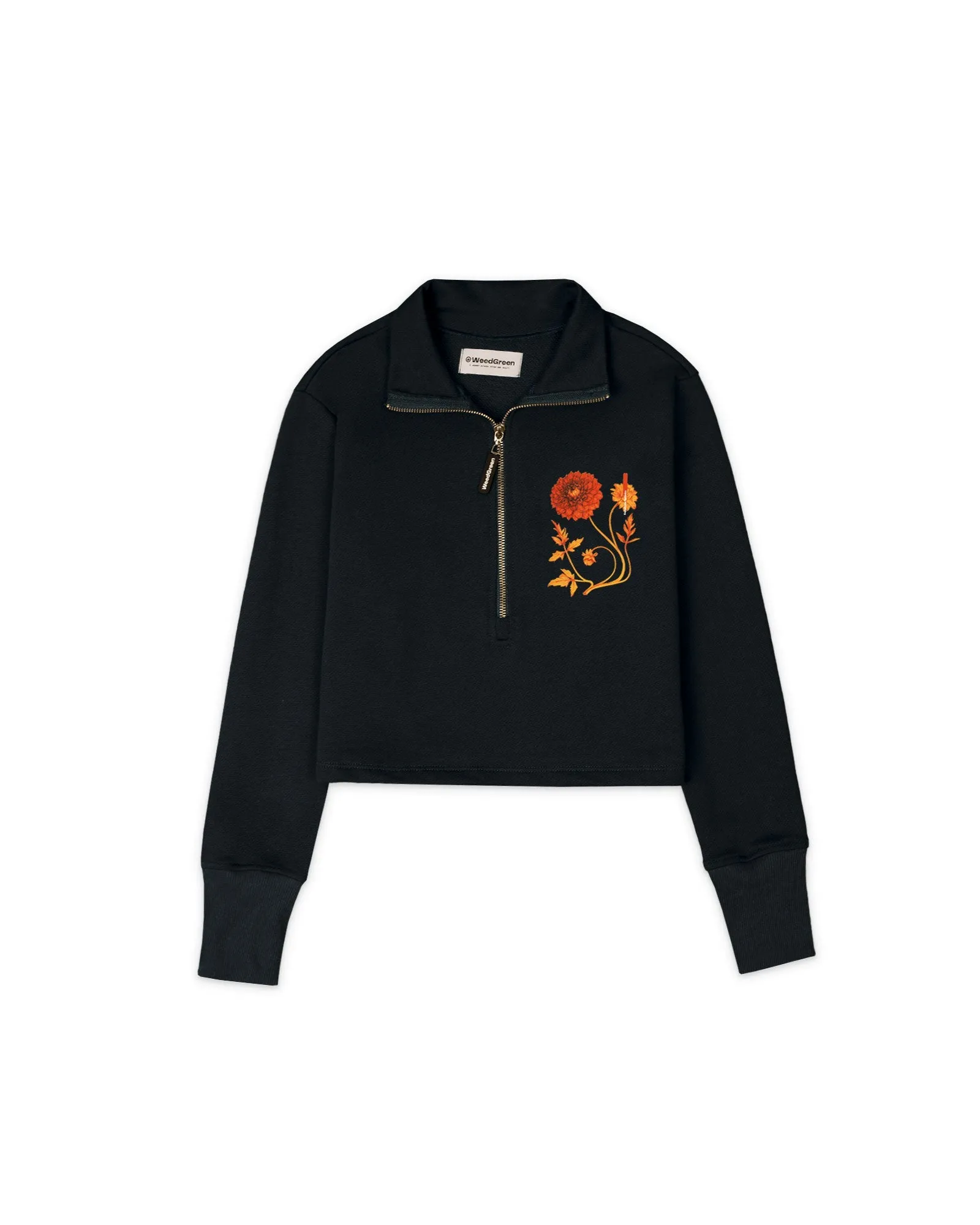 SACO TURTLE NECK CON CIERRE DAHLIA NEGRO