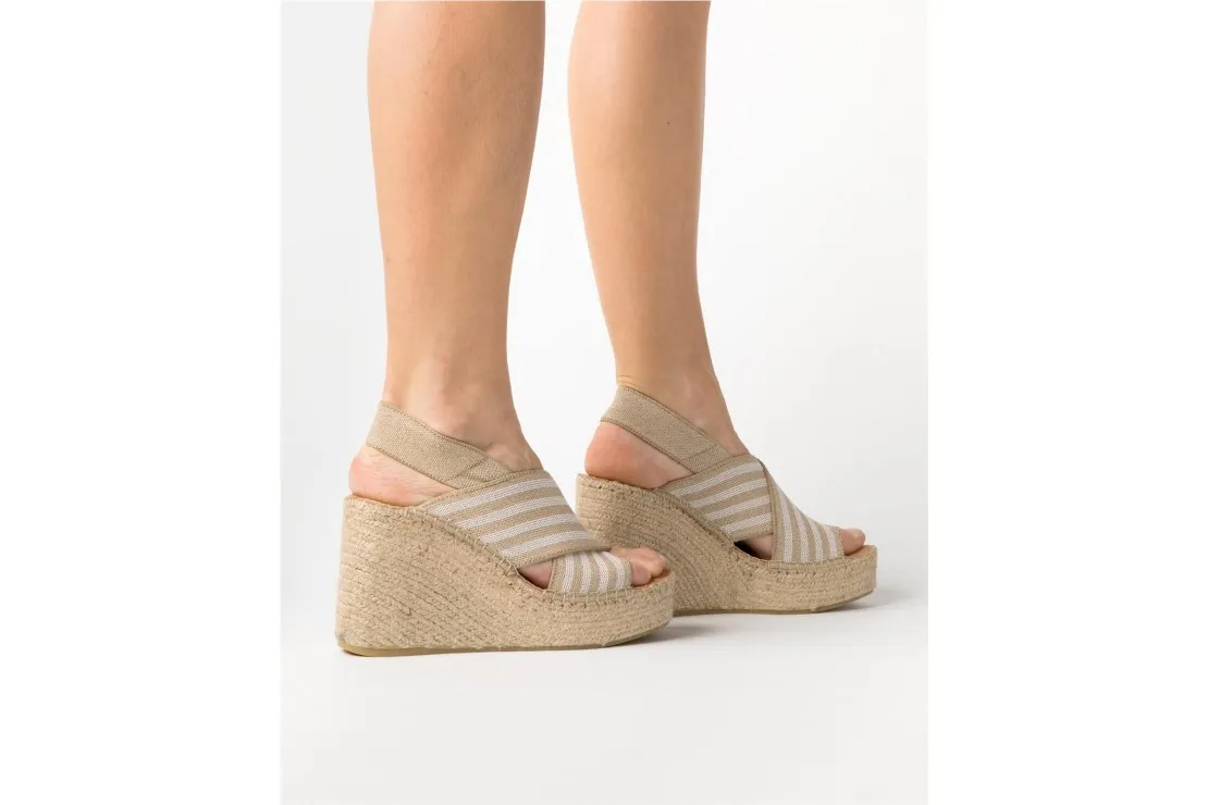 SANDALIA CUNA ELASTICO CRUZADO COLOR BLANCO 80800 Vidorreta