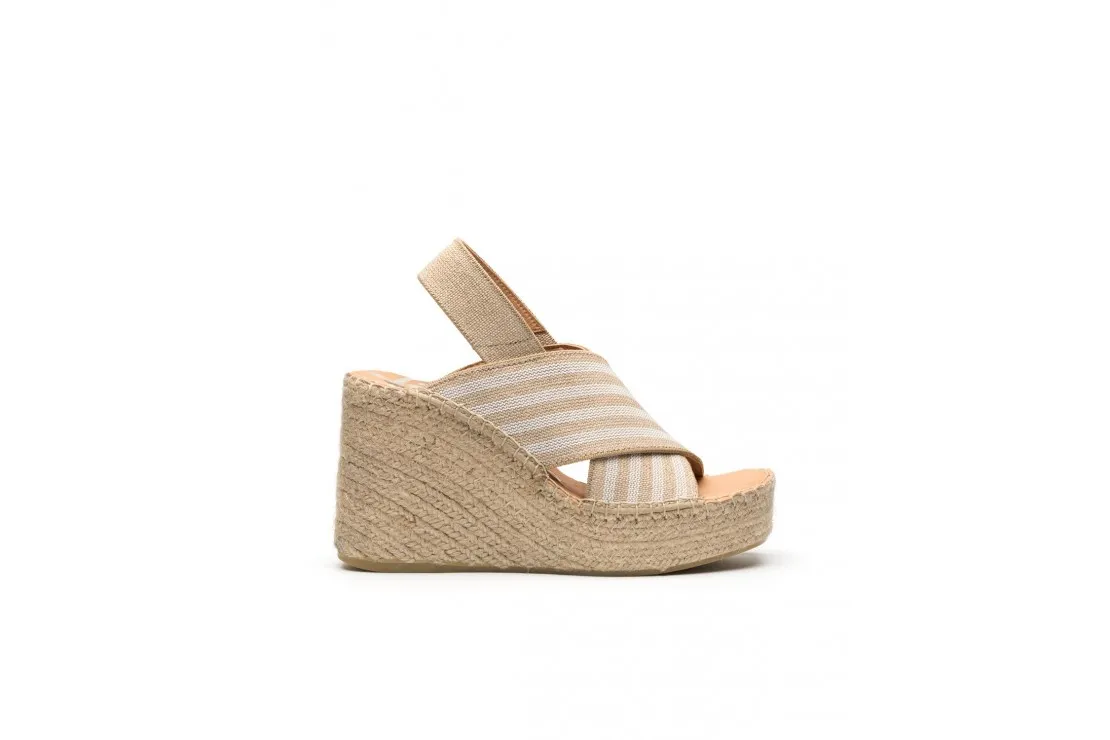 SANDALIA CUNA ELASTICO CRUZADO COLOR BLANCO 80800 Vidorreta
