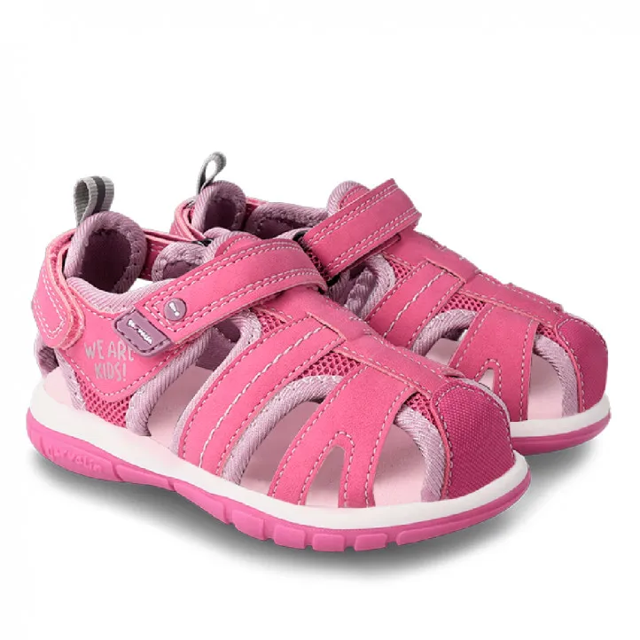 sandalias Garvalin tipo cangrejera rosas 232805D