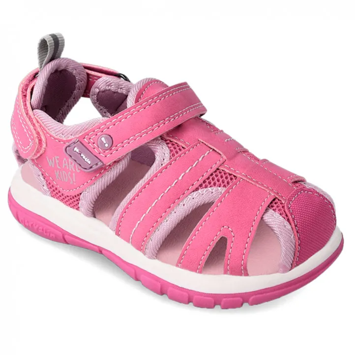 sandalias Garvalin tipo cangrejera rosas 232805D