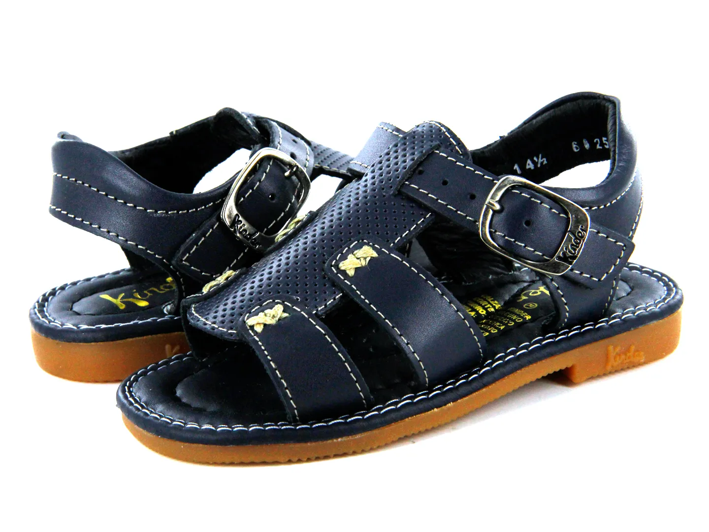 Sandalias Kinder 6125 Azul Para Niño