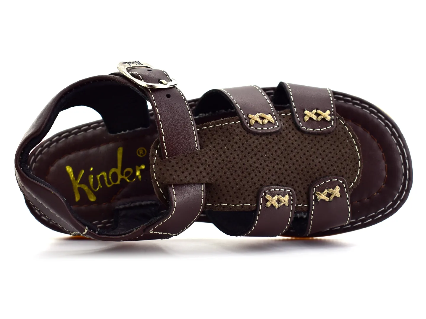 Sandalias Kinder 6125 Cafe Para Niño