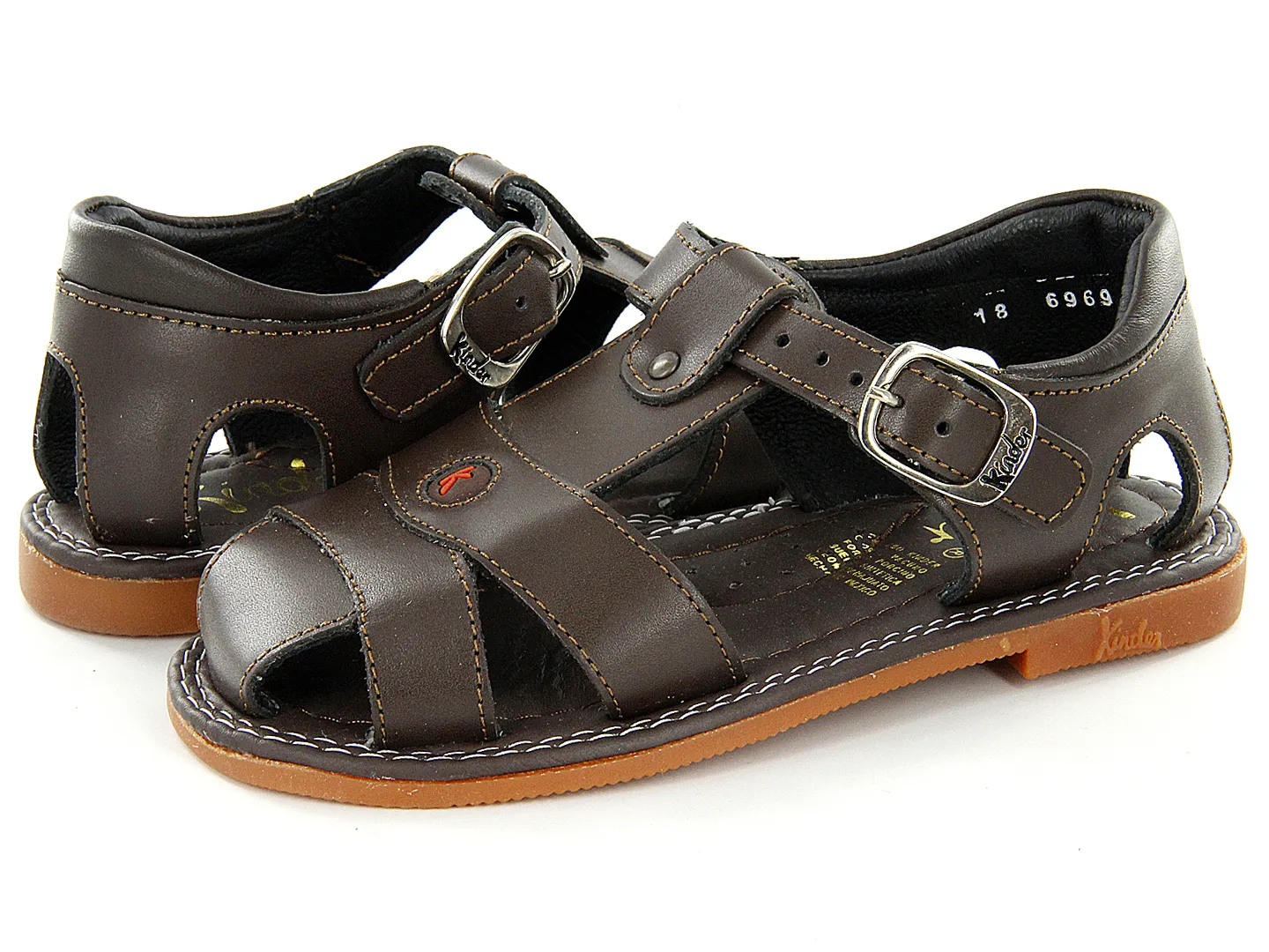 Sandalias Kinder 6969 Cafe Para Niño