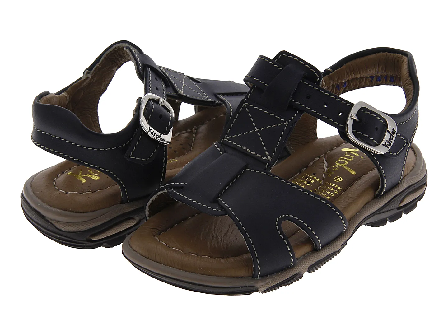 Sandalias Kinder 7410 Azul Para Niño