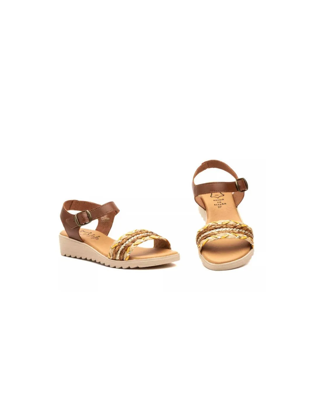 Sandalias Mujer Piel Cuero