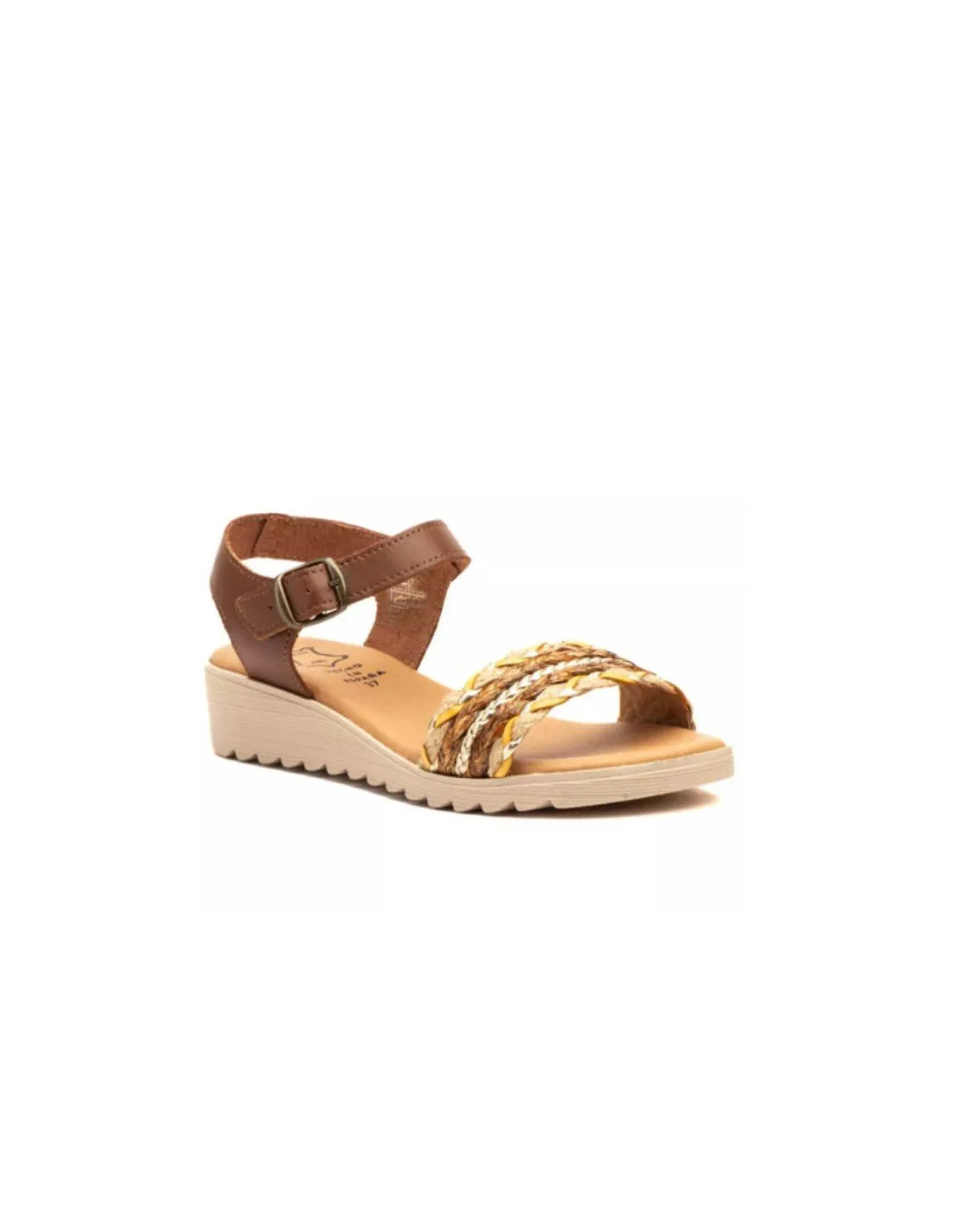 Sandalias Mujer Piel Cuero