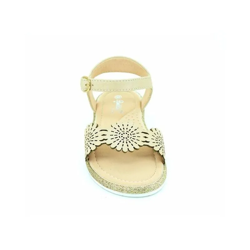 Sandalias niña con pompones
