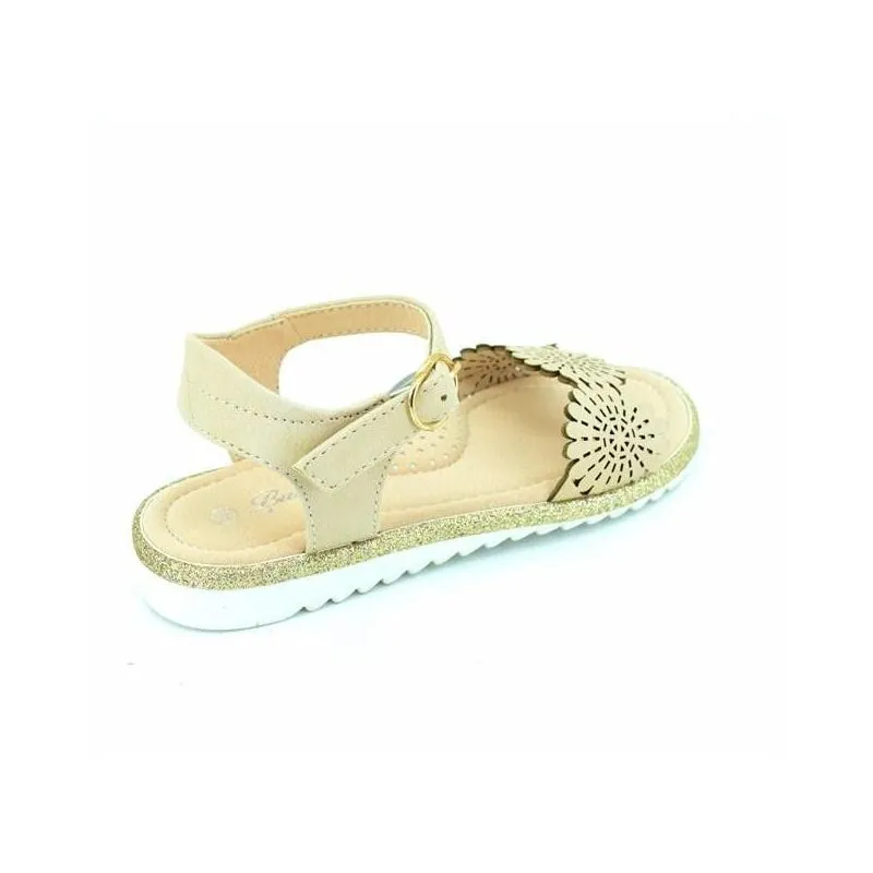 Sandalias niña con pompones