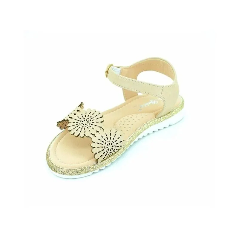 Sandalias niña con pompones