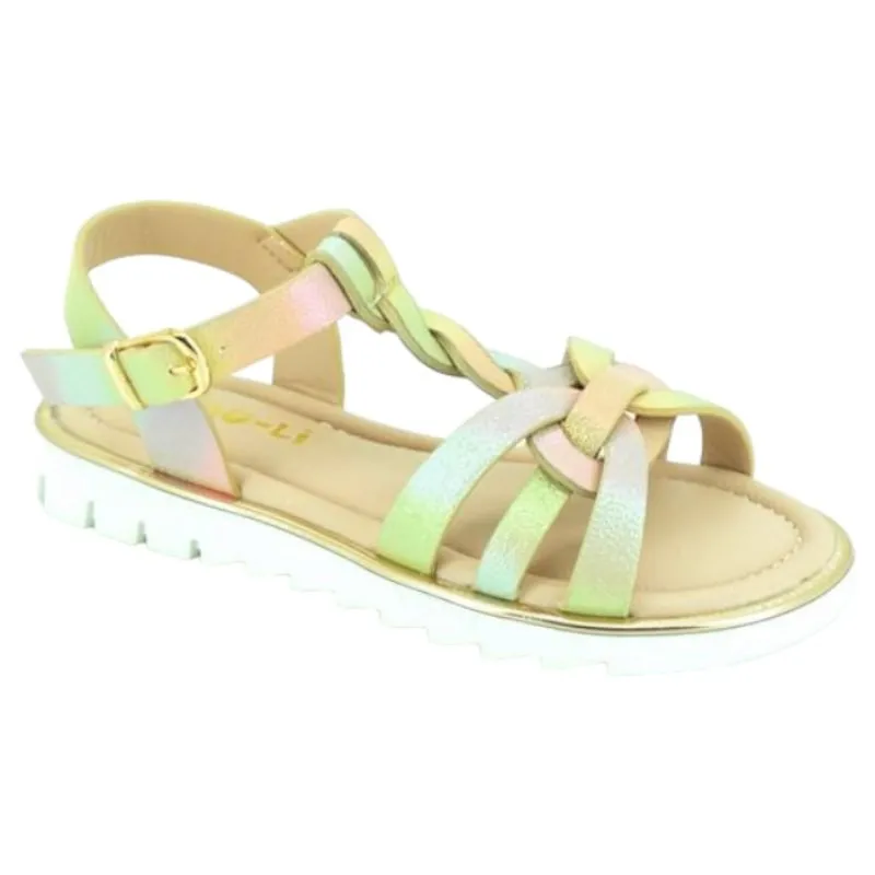 Sandalias para niña estilo romano