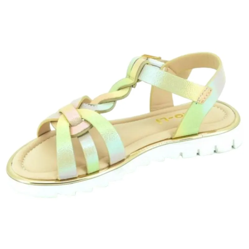 Sandalias para niña estilo romano