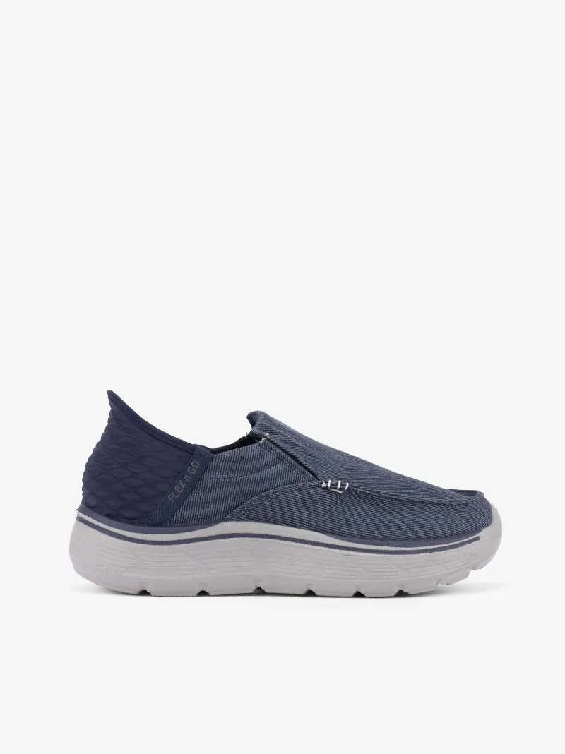 SAPATILHA SLIP ON DE ELÁSTICO EM TECIDO LONA COM SOLA ESTILO CHUNKY RUNNING COMFORT