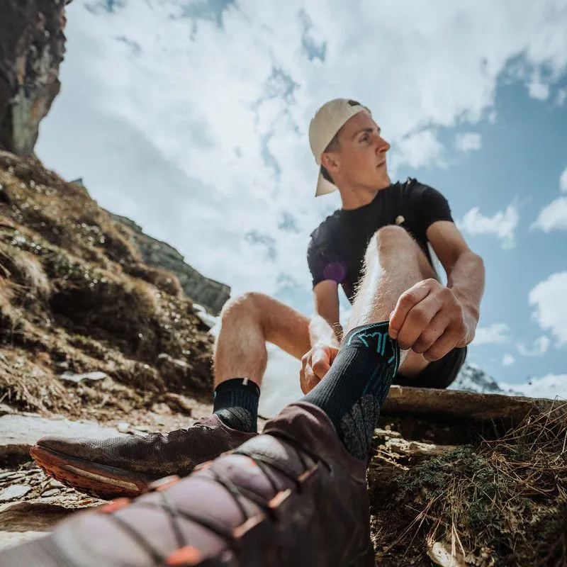 SIDAS Calcetines DOUBLE TRAIL (Negro/Turquesa)