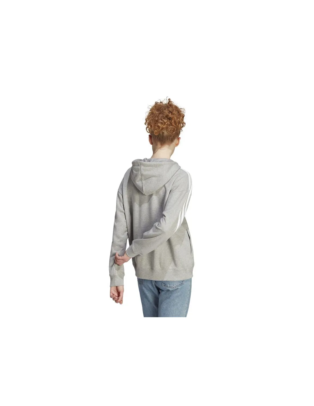 Sudadera adidas 3S Ft Fz O Hd Mujer