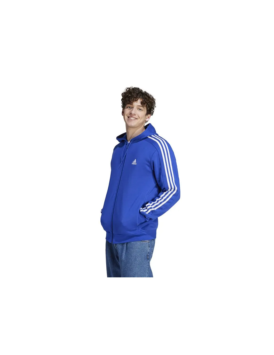 Sudadera adidas Future Icons 3 Bandas Hombre Azul