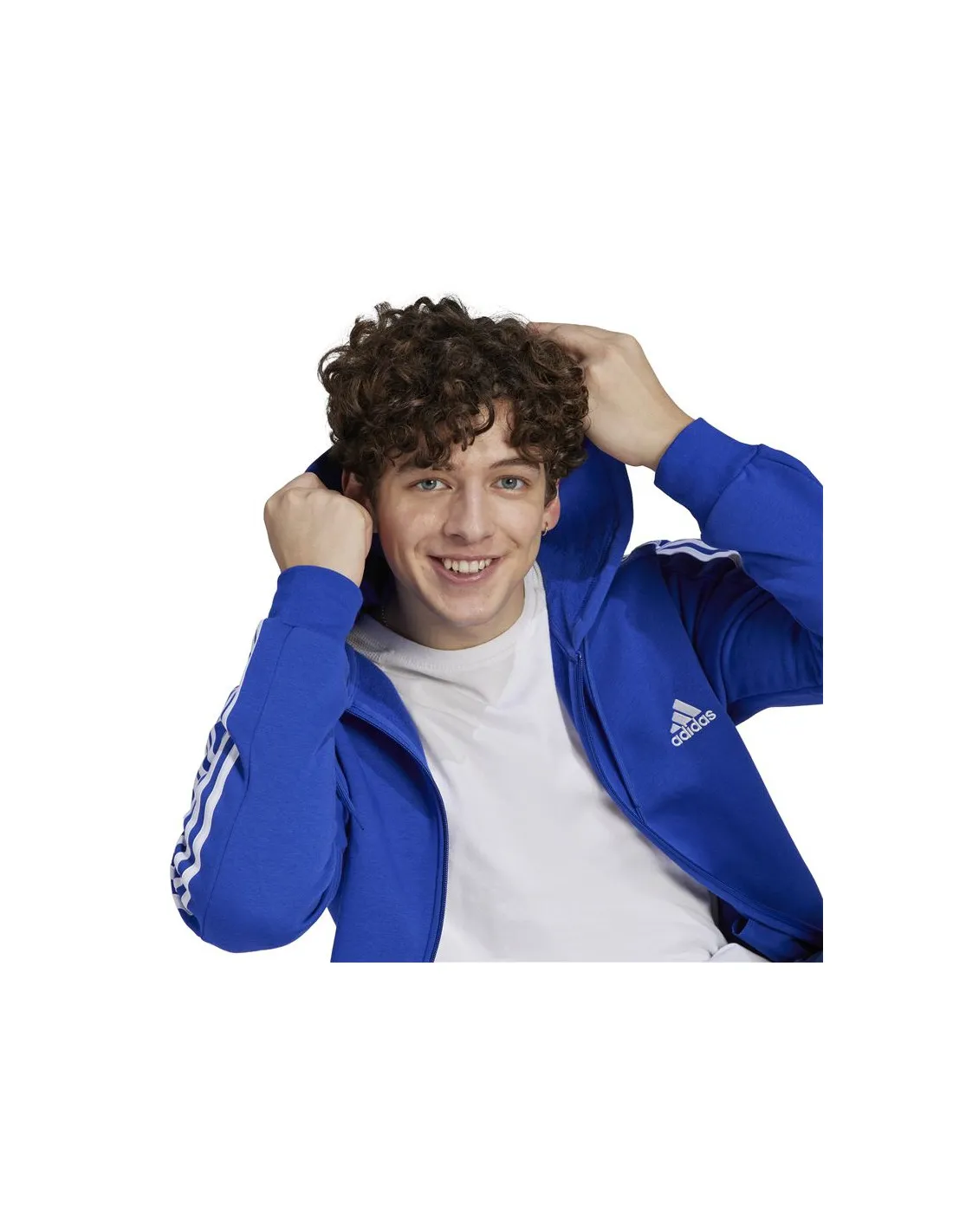 Sudadera adidas Future Icons 3 Bandas Hombre Azul